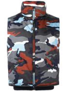 Moncler Gamme Bleu Camouflage Print Padded Vest, Men's, Size: 3, Feather Down/cotton/polyamide