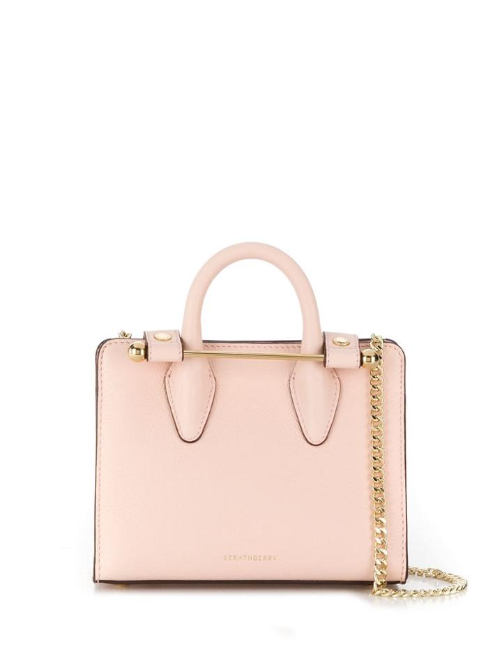 Strathberry Bar Detail Tote - Pink
