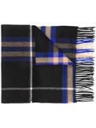 Burberry Long Checked Scarf - Black