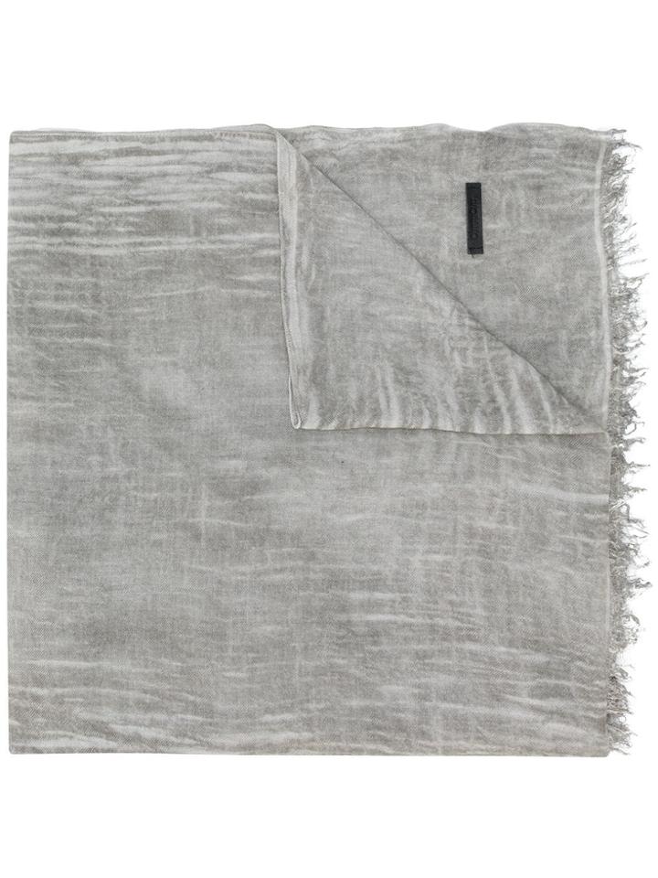 Cutuli Cult Giraffe Print Fur Scarf - Grey