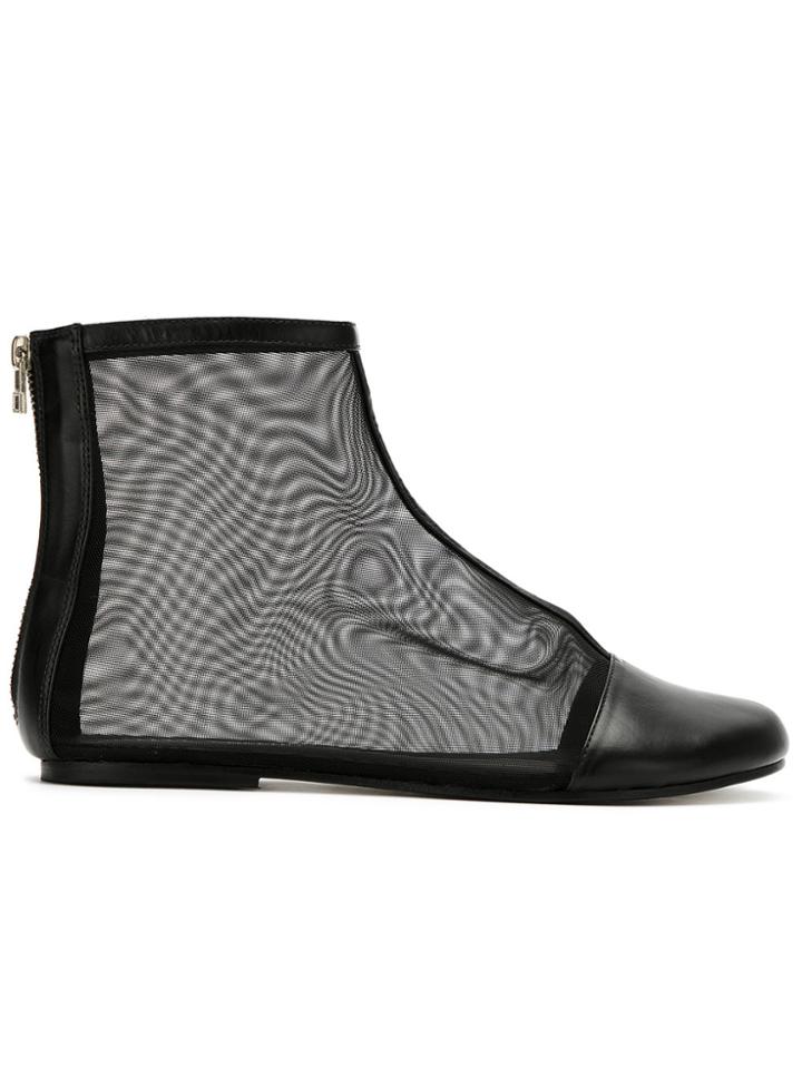 Gloria Coelho Mesh Boots - Black