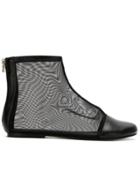 Gloria Coelho Mesh Boots - Black