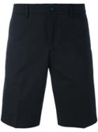 Prada Classic Chino Shorts, Men's, Size: 50, Blue, Cotton/spandex/elastane