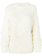 Jw Anderson Thick Cable Knit Sweater - White