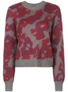 Rag & Bone Leopard Print Jumper - Red