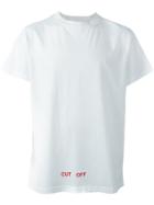 Off-white Logo Print T-shirt, Men's, Size: Xs, White, Cotton