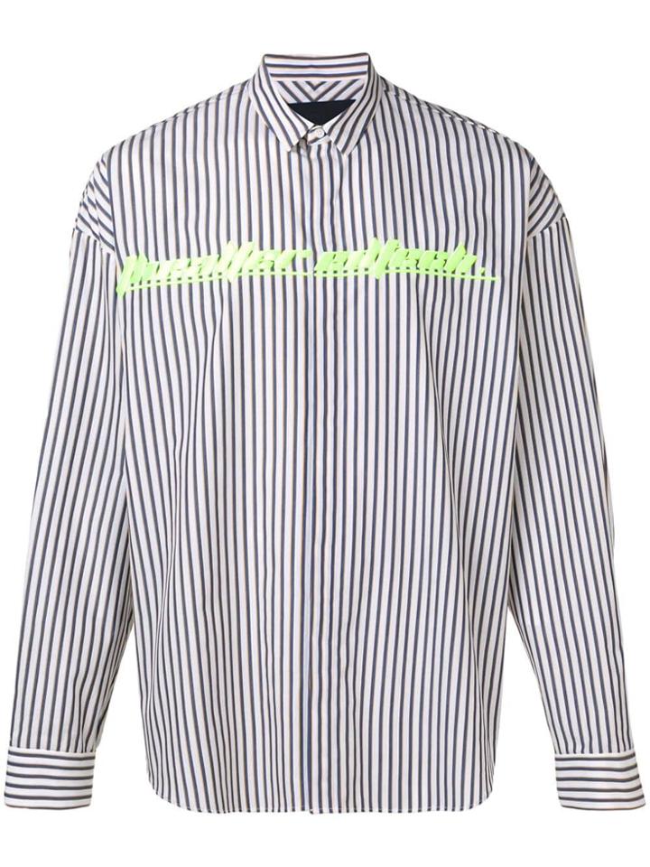 Juun.j Fluorescent Print Shirt - White