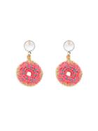 Venessa Arizaga Doughnut Earrings - Pink