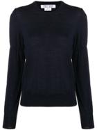 Comme Des Garçons Comme Des Garçons Long-sleeve Fitted Sweater - Blue
