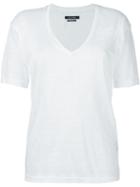 Isabel Marant Classic V-neck T-shirt, Women's, Size: Medium, White, Linen/flax