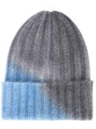 The Elder Statesman 'hand Sprayed Short Bunny Echo' Beanie, Adult Unisex, Grey, Cashmere