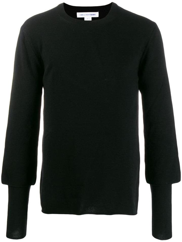 Comme Des Garçons Shirt Plain Slim-fit Jumper - Black