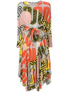 Henrik Vibskov Abstract Print Midi Dress - Multicolour