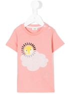 Fendi Kids - Sunshine Motif T-shirt - Kids - Cotton - 18 Mth, Pink/purple