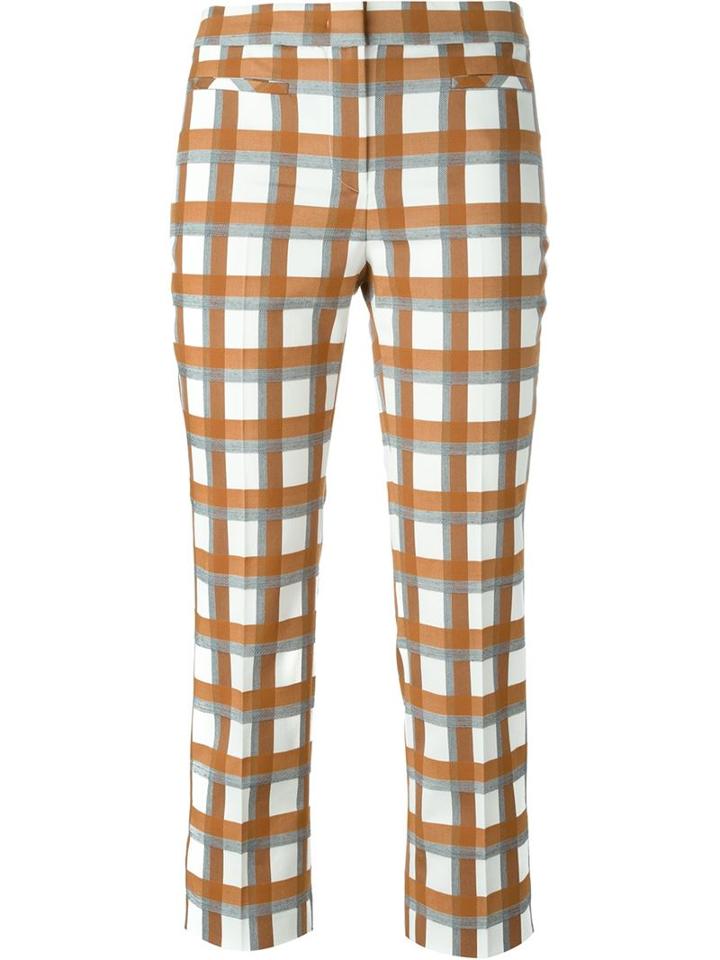 Incotex Checked Front Pleat Trousers