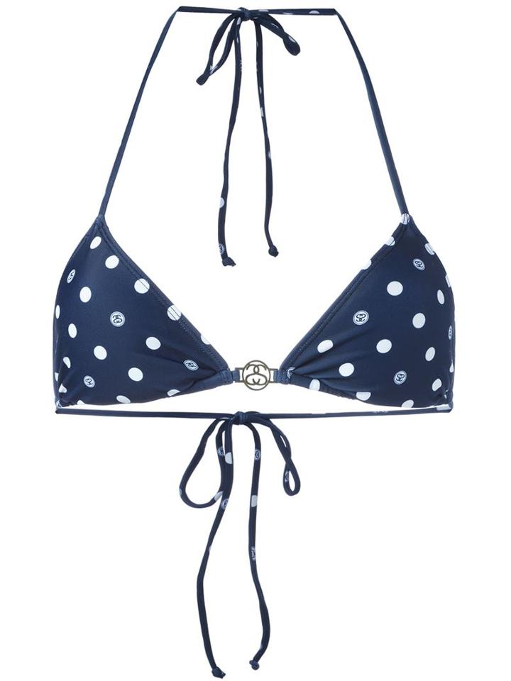 Stussy Polka-dot Triangle Bikini Top