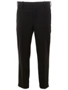 Neil Barrett Cropped Trousers, Men's, Size: 52, Black, Cotton/polyester/spandex/elastane/virgin Wool