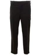 Neil Barrett Cropped Trousers, Men's, Size: 52, Black, Cotton/polyester/spandex/elastane/virgin Wool