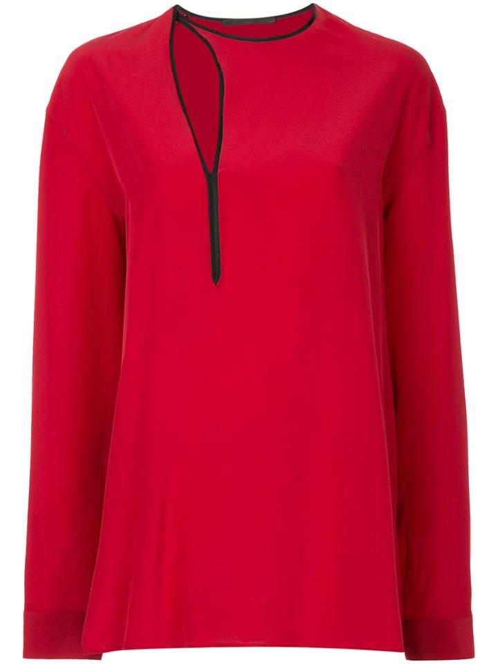 Haider Ackermann Binding Detail Shirt - Red