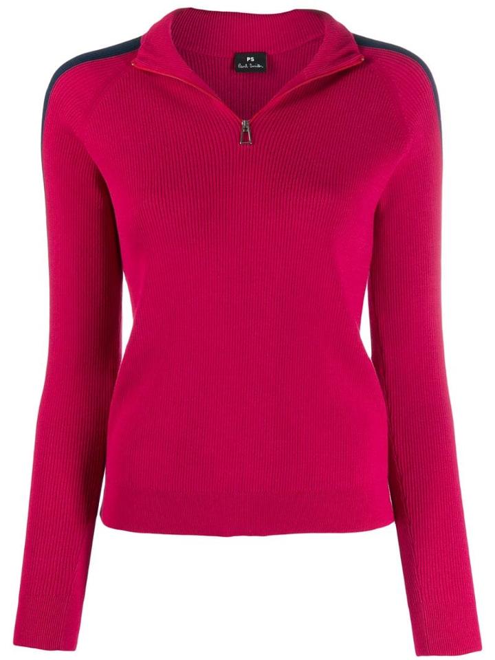 Ps Paul Smith Ribbed Knit Sweater - Pink