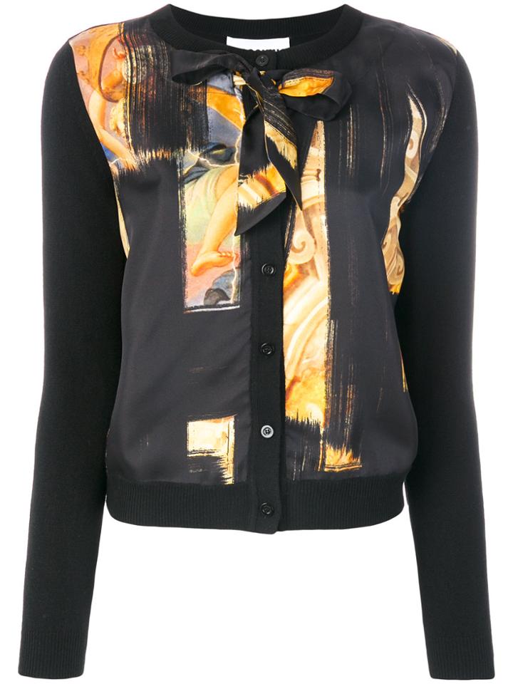 Moschino Pussy Bow Tie Cardigan - Black