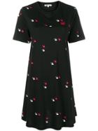 Mcq Alexander Mcqueen Swallow Twins T-shirt Dress - Black