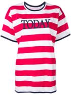Alberta Ferretti Striped T-shirt - Red