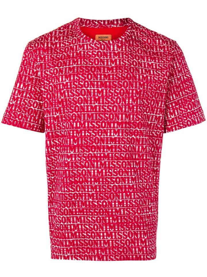 Missoni All-over Logo T-shirt - Red