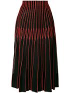 Alexander Mcqueen Knitted Midi Skirt - Multicolour