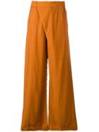 3.1 Phillip Lim Front Wrap Wide Leg Trousers - Brown