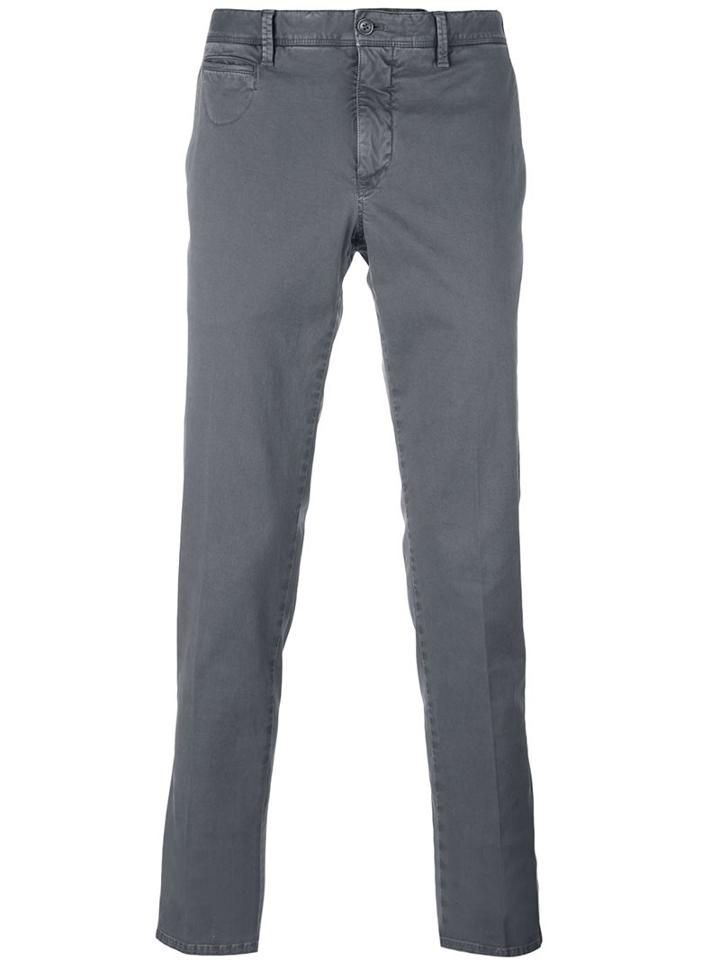 Pt01 Classic Chinos, Men's, Size: 50, Grey, Cotton/spandex/elastane