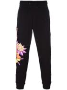 Moschino Tiger Print Trackpants, Men's, Size: Small, Black, Cotton