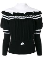 3.1 Phillip Lim Ruffled Turtleneck Top - Black
