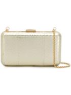 Emilio Pucci Metallic Elaphe Box Clutch - Gold