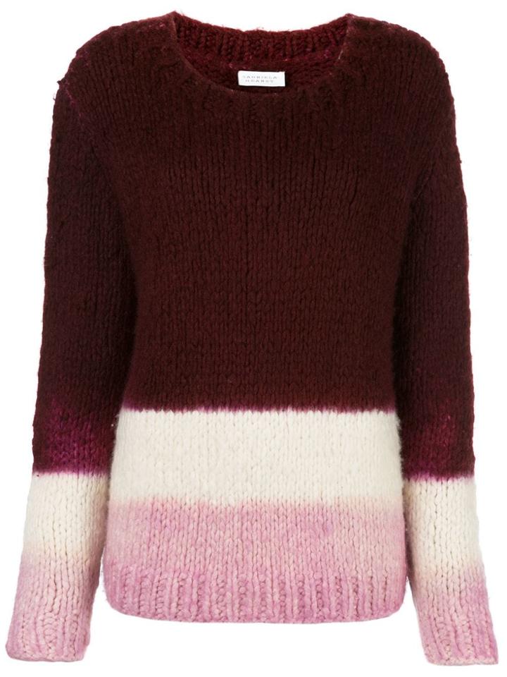 Gabriela Hearst Lawrence Cashmere Dip-dye Jumper - Red