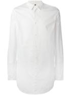 Poème Bohémien Elongated Shirt, Men's, Size: 48, White, Cotton