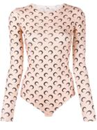 Marine Serre Moon Print Bodie - Neutrals