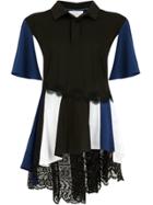 Koché Deconstructed Multi-panel Top - Black