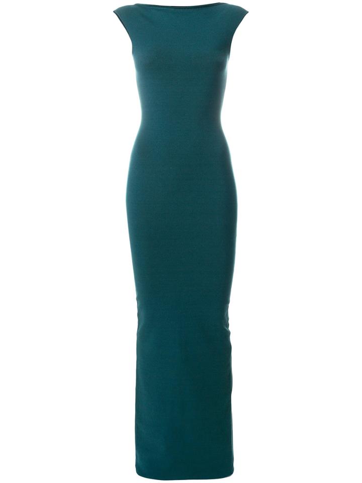 Dsquared2 Wide Neck Column Dress - Green