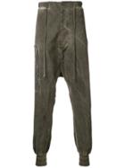 Lost & Found Rooms Zip Over Drop-crotch Trousers - Brown