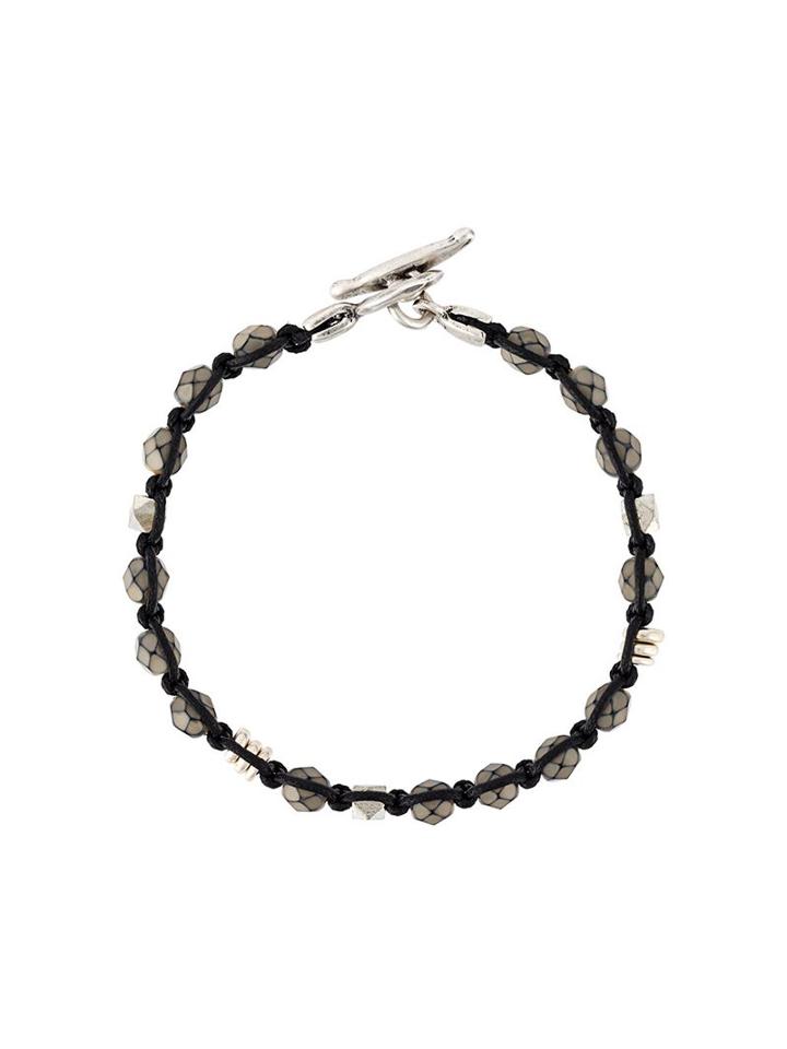 D Amico Classic Bracelet, Men's, Metallic, Cotton/stone/metal Other