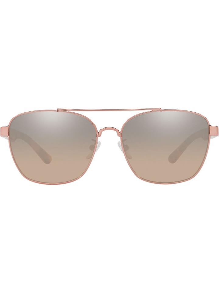 Tory Burch Aviator Shaped Sunglasses - Pink