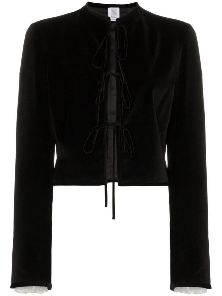 Rosie Assoulin Tri-tie Top - Black