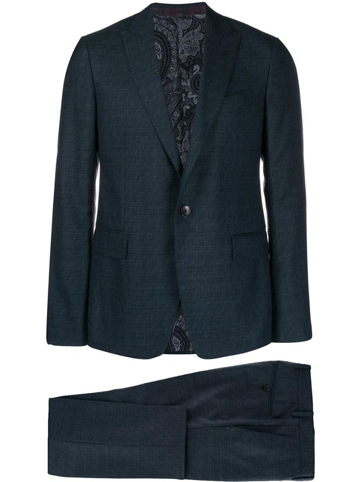 Etro Canvassed Two-piece Suit - Blue