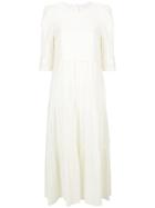 See By Chloé Striped Midi Dress - White