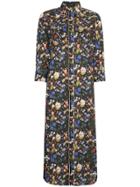 R13 Floral Print Cowboy Maxi Dress - Multicolour