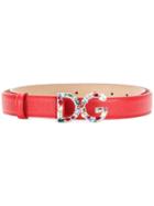 Dolce & Gabbana Logo Belt - Red