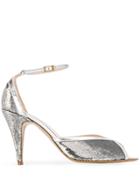 Lenora Lisa Sequin Sandals - Silver
