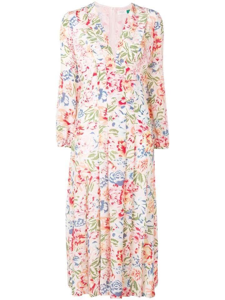 Rixo Camelia V-neck Dress - Pink