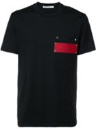 Givenchy Contrast Panel Pocket T-shirt, Men's, Size: Small, Black, Cotton